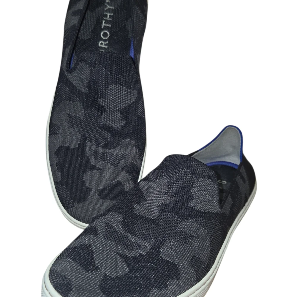 Rothy’s Women’s‎ Slip-On Sneakers Gray Camo Washable Size 10